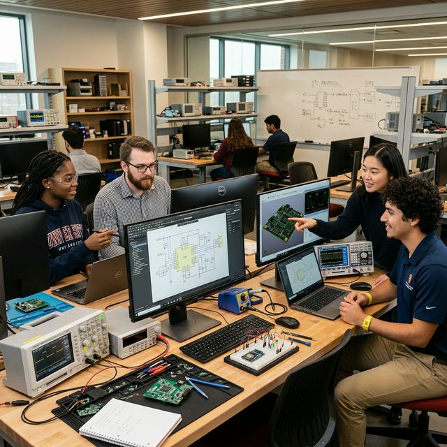 Students in Ankira VLSI Lab